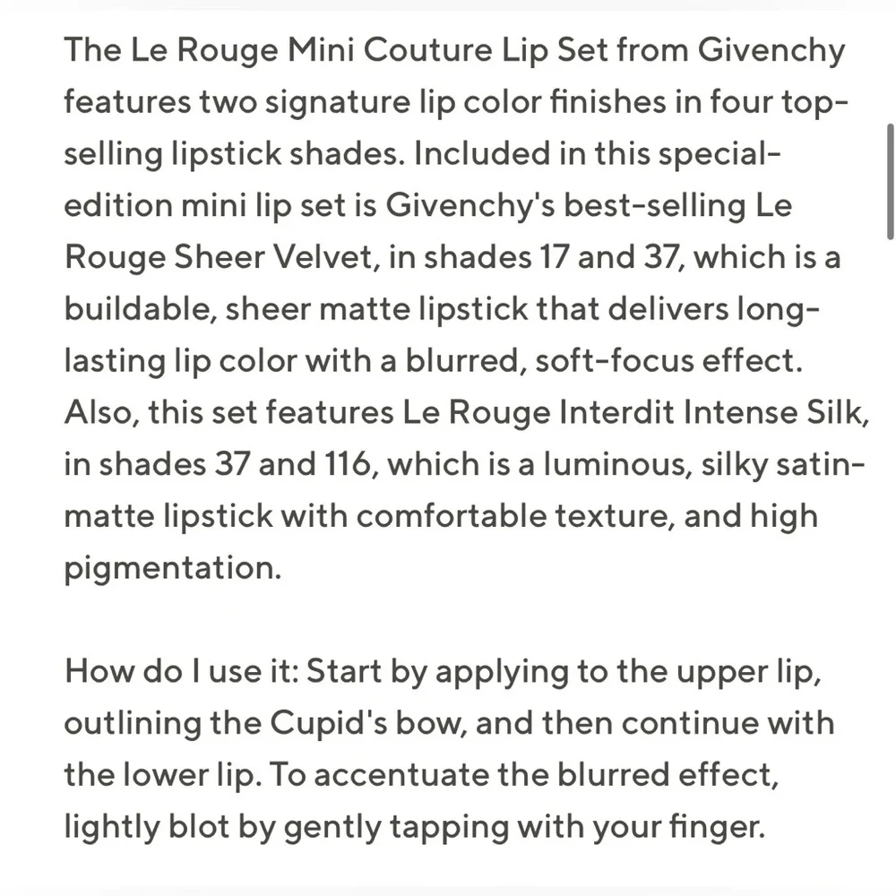 💋 Givenchy Le Rouge Mini Couture Lipstick Collection - RARE FIND
